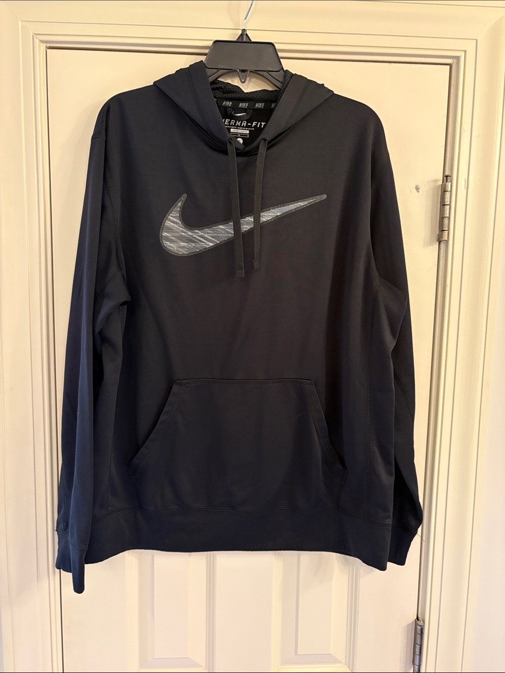 Nike Black Hoodie with Silver Swoosh
